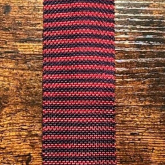 Brooks Brothers Knit Tie Striped Navy Blue Red 100% Silk NWT - Picture 3 of 3